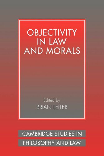 Objectivity in Law and Morals
