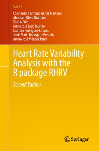Heart Rate Variability Analysis with the R package RHRV (Use R!)