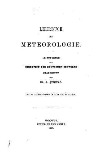 Lehrbuch der Meteorologie