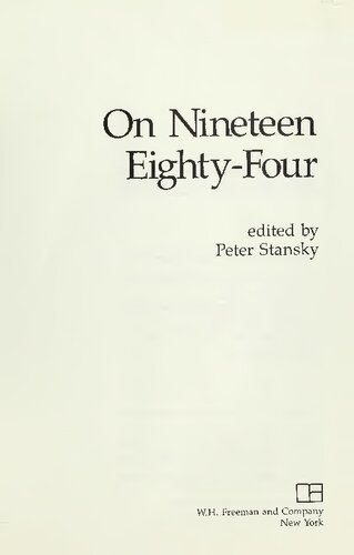 On Nineteen eighty-four