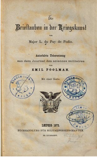 Die Brieftauben in der Kriegskunst