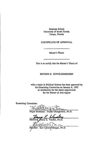 Mengistu and Political Developments in Ethiopia 1974-1991