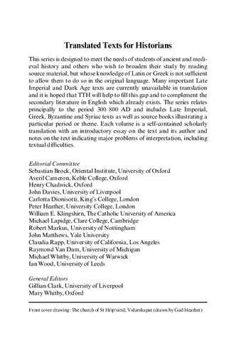 The Armenian History Attributed to Sebeos