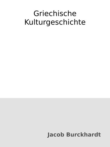Griechische Kulturgeschichte