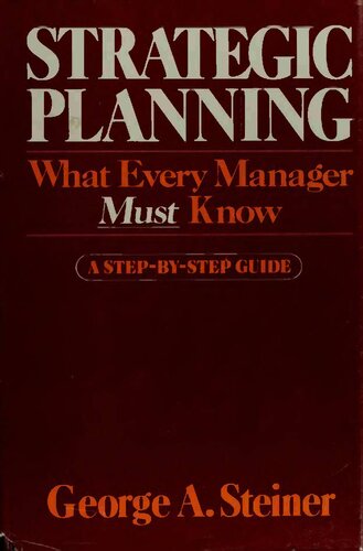 Strategic Planning, What Every Manager Must Know