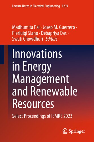 Innovations in Energy Management and Renewable Resources: Select Proceedings of IEMRE 2023
