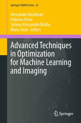 Advanced Techniques in Optimization for Machine Learning and Imaging (Springer INdAM Series, 61)