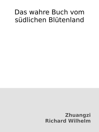 Das wahre Buch vom südlichen Blütenland