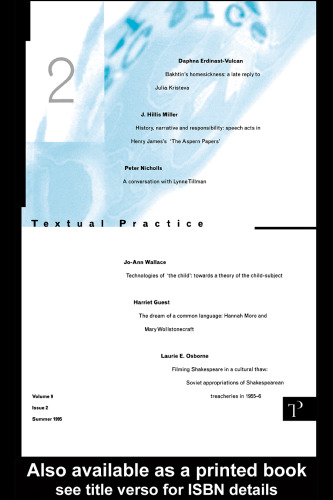 Textual Practice: Volume 9 Issue 2