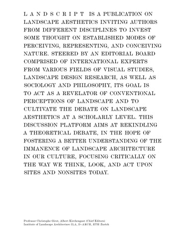 FIlmic Mapping. Film and the Visual Culture of Landscape Architecture