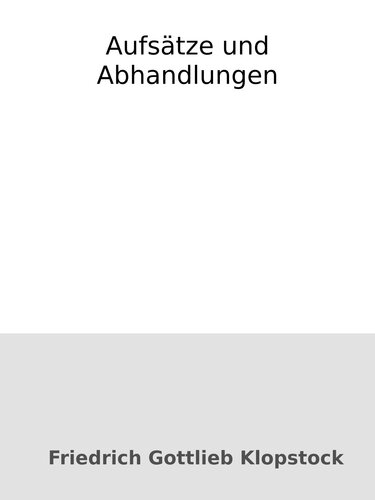 Aufsätze und Abhandlungen