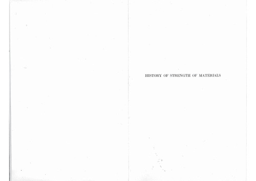 History of Strength of Materials