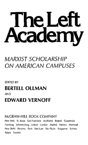 The Left academy Marxist scholarship on American campuses