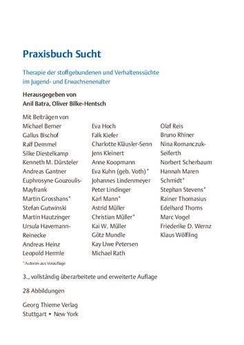 Praxisbuch Sucht