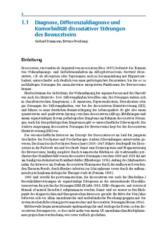 Psychotherapie der dissoziativen Störungen: Krankheitsmodelle und Therapiepraxis - störungsspezifisch und schulenübergreifend