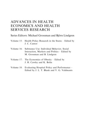 Beyond Health Insurance: Public Policy to Improve Health (Advances in Health Economics and Health Services Research)