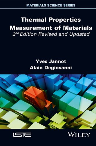 Thermal Properties Measurement of Materials (ISTE Invoiced)