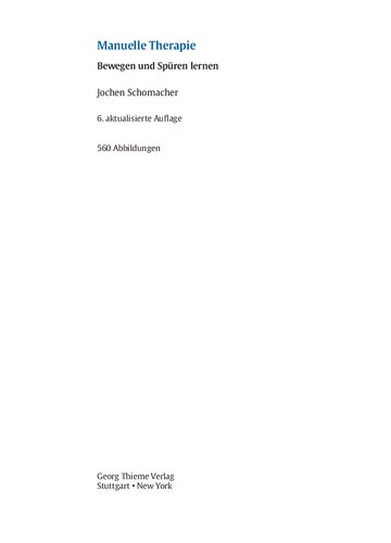 Manuelle Therapie