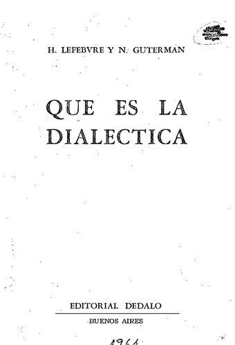 Qué es la dialéctica