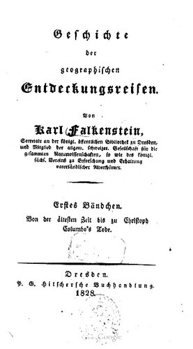 Von der ältesten Zeit bis zu Christoph Columbo's Tode