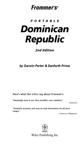 Frommer's Portable Dominican Republic  (2005) (Frommer's Portable)