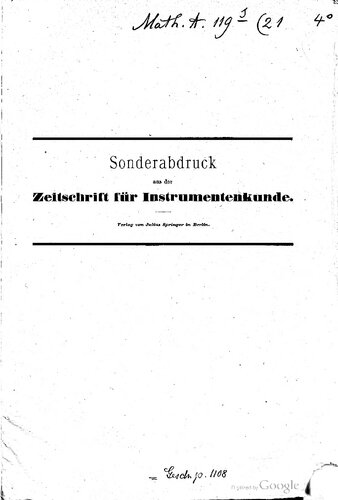 Neuerungen an nautischen Instrumenten