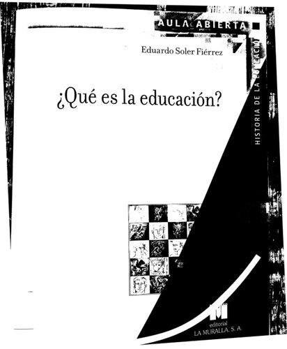 ¿Qué es la educación?