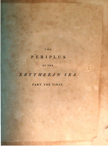 The Periplus of the Erythrean Sea