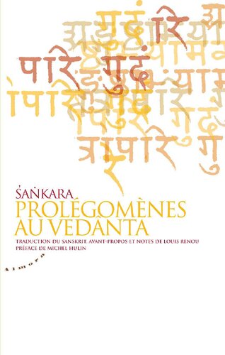 Prolégomènes au vedânta