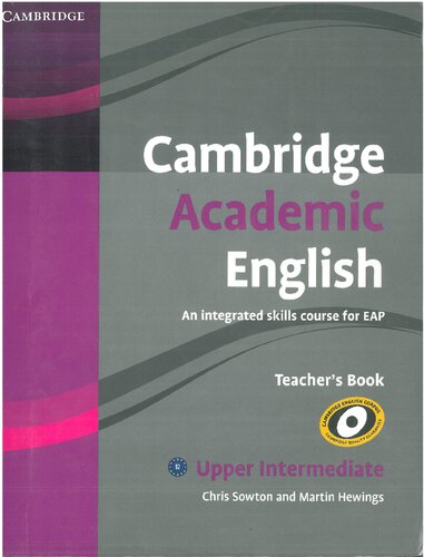 Cambridge Academic English B2 Upper Intermediate Teacher's Book: An Integrated Skills Course for EAP (Cambridge Academic English Course)