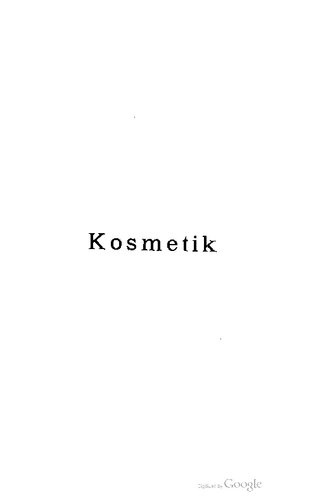 Kosmetik : Ein Leitfaden für praktische Ärzte