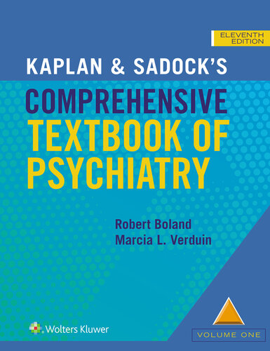 Kaplan & Sadock’s Comprehensive Textbook of Psychiatry, Vol1-2