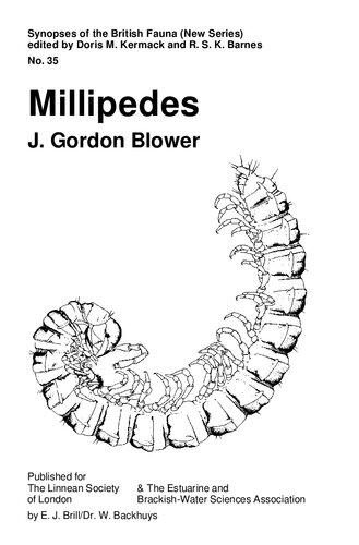 Millipedes. Keys and notes for the identification of the species