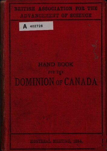 Hand-Book for the Dominion of Canada