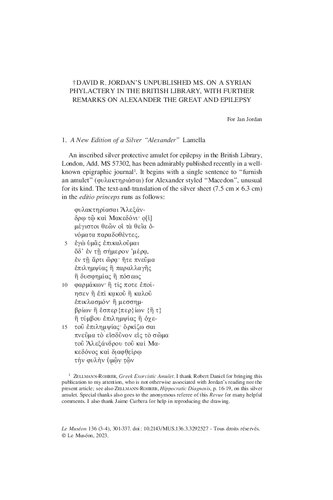 Le Muséon 136, Issue 3-4, 2023