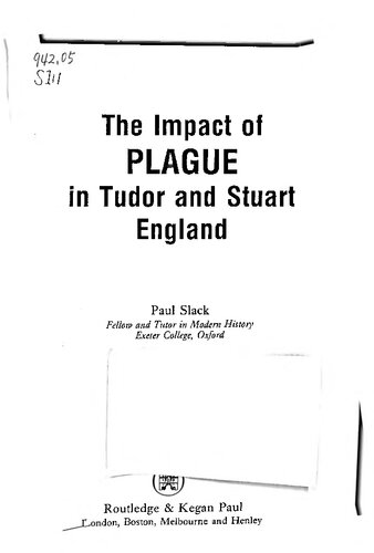 Impact of Plague in Tudor and Stuart England