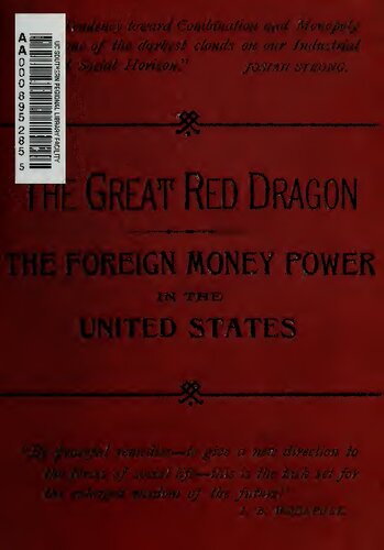 Great Red Dragon, or London Money Power, 1889-1890