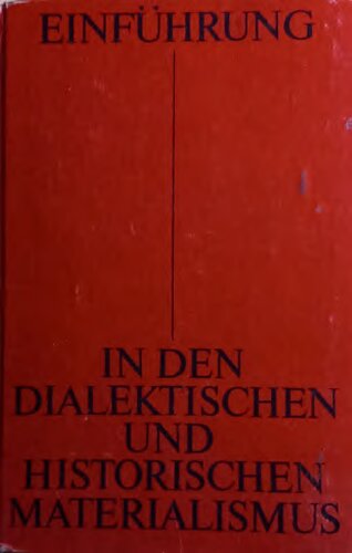 Einführung in den dialektischen und historischen Materialismus.