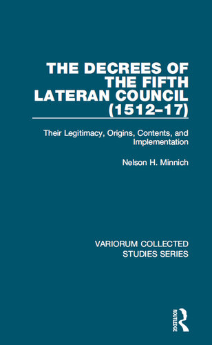The Decrees of the Fifth Lateran Council (1512–17)