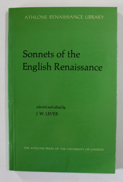 Sonnets of the English Renaissance