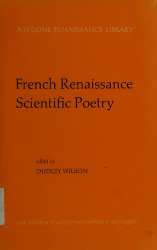 French Renaissance Scientific Poetry