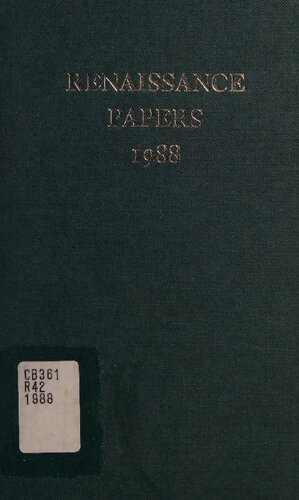 Renaissance Papers, 1988