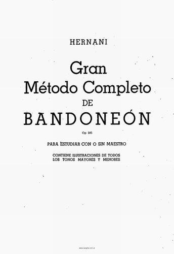 Gran método completo de Bandoneón