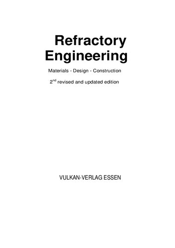 Refractory Engineering: Materials – Design – Construction
