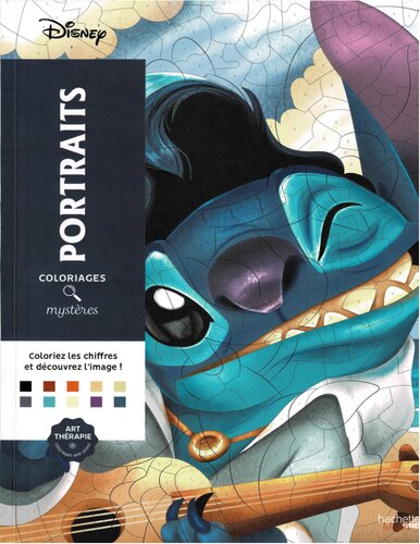 Coloriages mystères Disney - Portraits (trompe l'oeil)