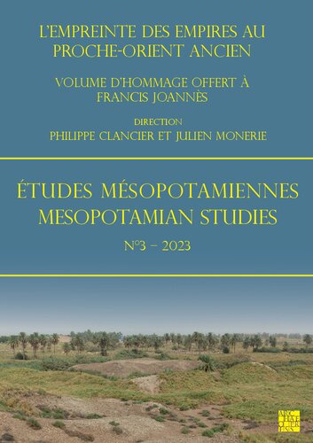 Études Mésopotamiennes - Mesopotamian Studies № 3 - 2023
