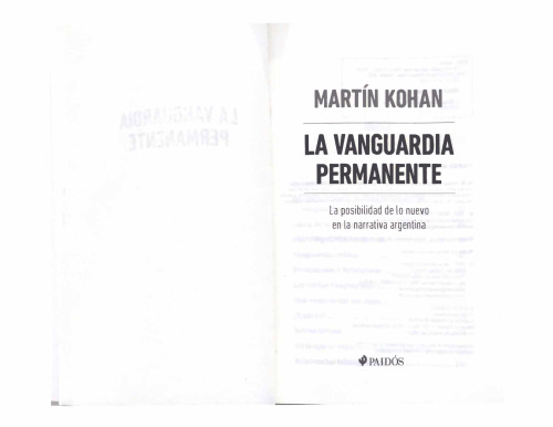 La vanguardia permanente