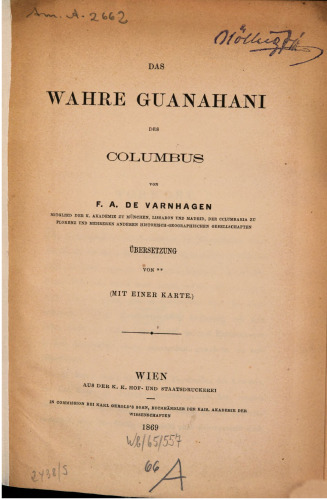 Das wahre Guanahani des Columbus