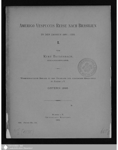 Amerigo Vespuccis nach Brasilien in den Jahren 1501-1502
