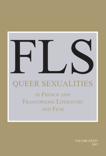 Queer Sexualities in French and Francophone Literature and Film. (French Literature)